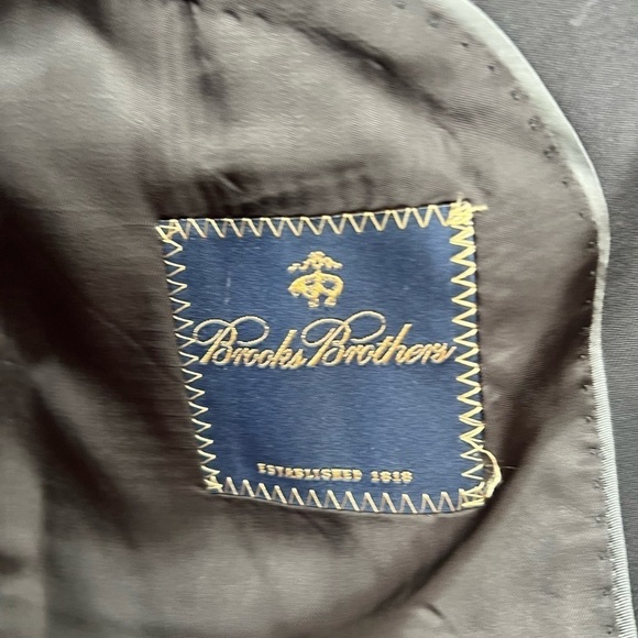 Brooks  Brothers black suit jacket blazer size M - Picture 3 of 10